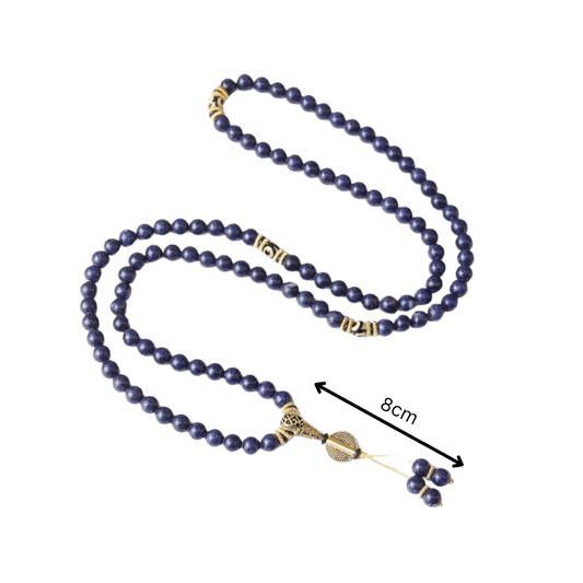 Lapislazuli-Drittes-Auge-Mala