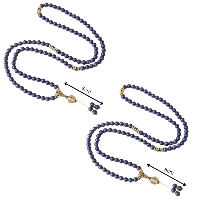 Lapislazuli-Drittes-Auge-Mala
