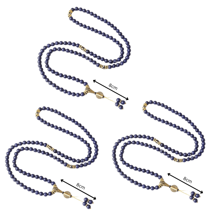 Lapislazuli-Drittes-Auge-Mala