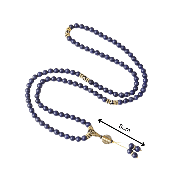 Lapislazuli-Drittes-Auge-Mala