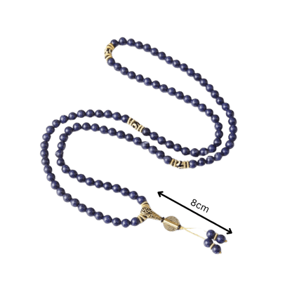 Lapislazuli-Drittes-Auge-Mala